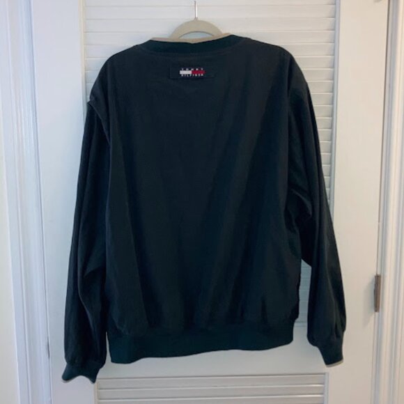90s Vintage Tommy Hilfiger Windbreaker Golf Pullover, Dark Green - Men’s Size XL - Picture 4 of 5